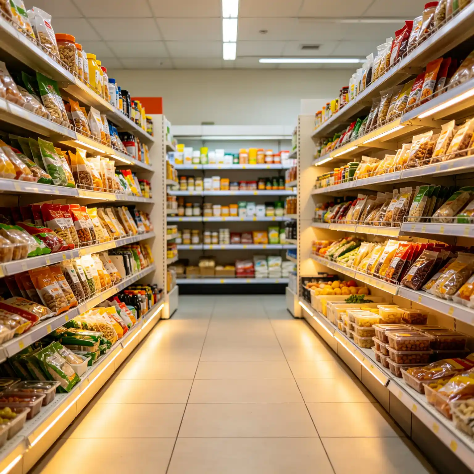 Supermarket grocery aisle 2